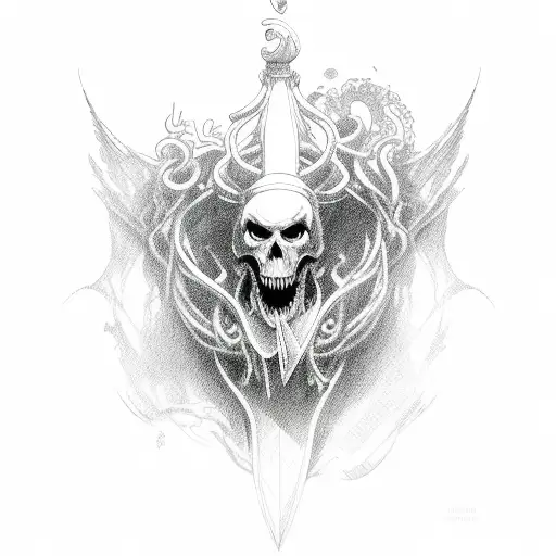 lich tattoo design idea