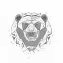 traditional style bear tattoo design idea