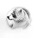 traditional style bear tattoo design idea