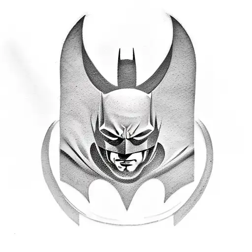batman logo tattoo design idea