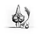 The Lorax, unless, tree ring with baby truffula tree seedling tattoo design idea