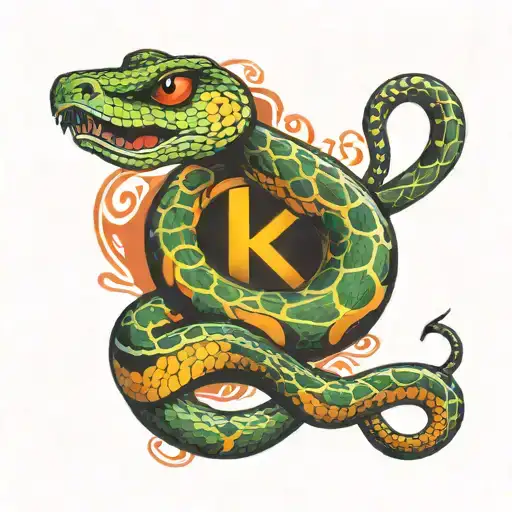 snake eating its own tail in the shape of a peace sign  tattoo design idea