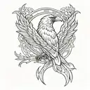 forearm band with the raven of blackbird-alterbridge tattoo design idea