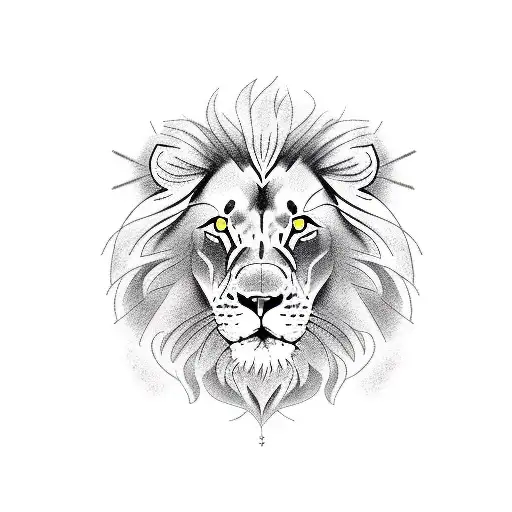Lion, arrows, snake tattoo design idea