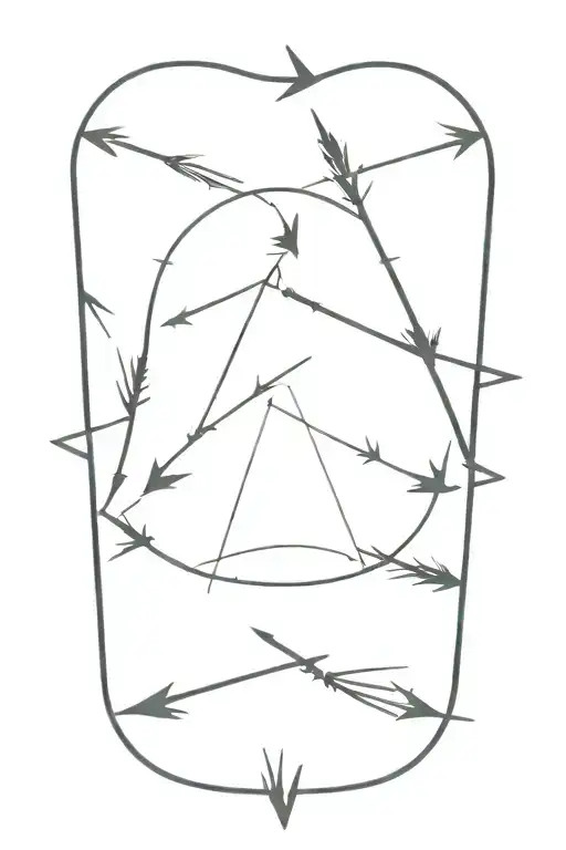 ♏️ and arrow  tattoo design idea