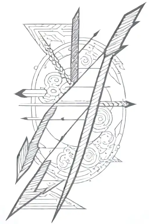 Arrow tattoo design idea