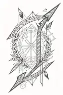 Arrow tattoo design idea