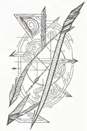 Arrow tattoo design idea