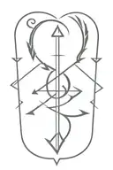 Scorpio m and arrow  tattoo design idea