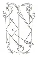 Scorpio m and arrow  tattoo design idea