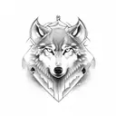  Viking with a wolf head tattoo design idea