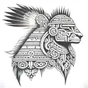 peruvian incan tattoo design idea