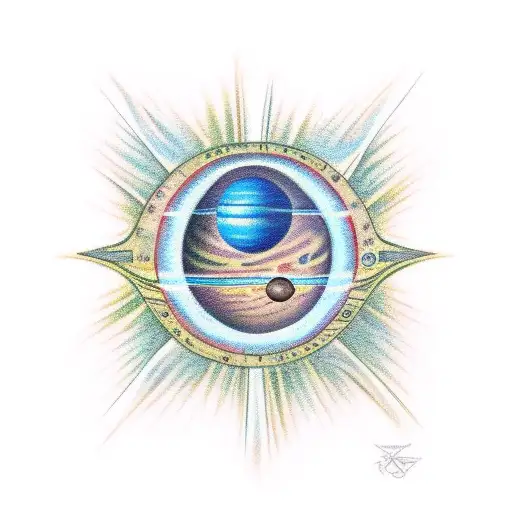 planet Venus tattoo design idea