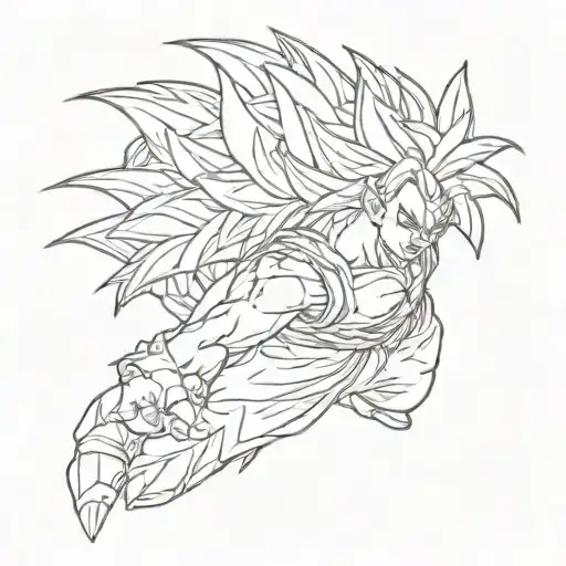 dragon ball z tattoo design idea