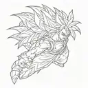dragon ball z tattoo design idea