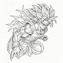 dragon ball z tattoo design idea