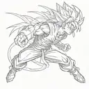 dragon ball z tattoo design idea