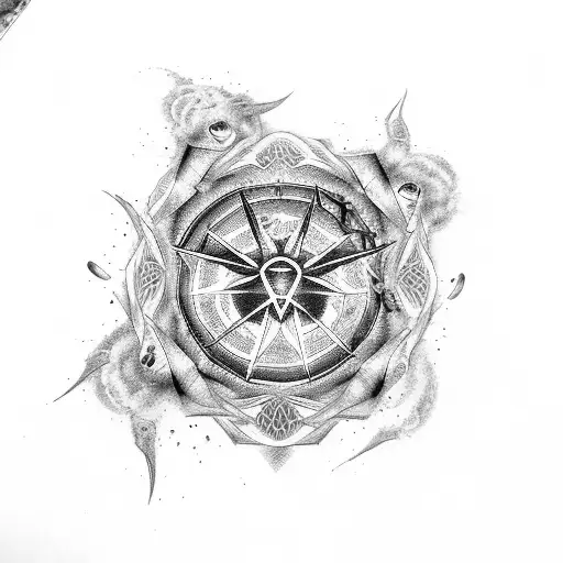 supernatural anti possession star with "BITCH* tattoo design idea