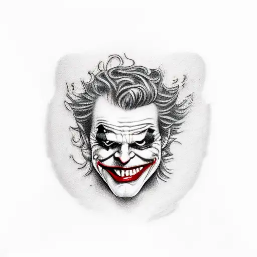 joker smile hand tattoo tattoo design idea