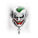 joker smile hand tattoo tattoo design idea