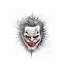 joker smile hand tattoo tattoo design idea