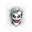 joker smile hand tattoo tattoo design idea