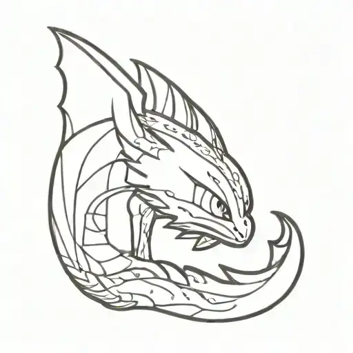 how to train your dragon tattoo design idea