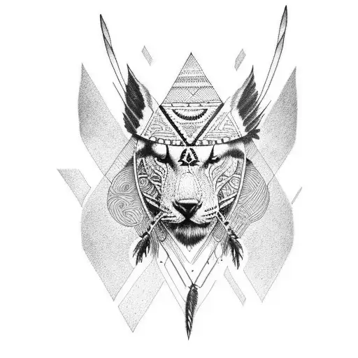 native american  tattoo design idea