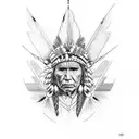 native american  tattoo design idea