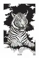 liger tattoo design idea