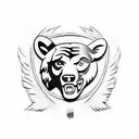 chicago white sox and chicago bears with dad tattoo design idea