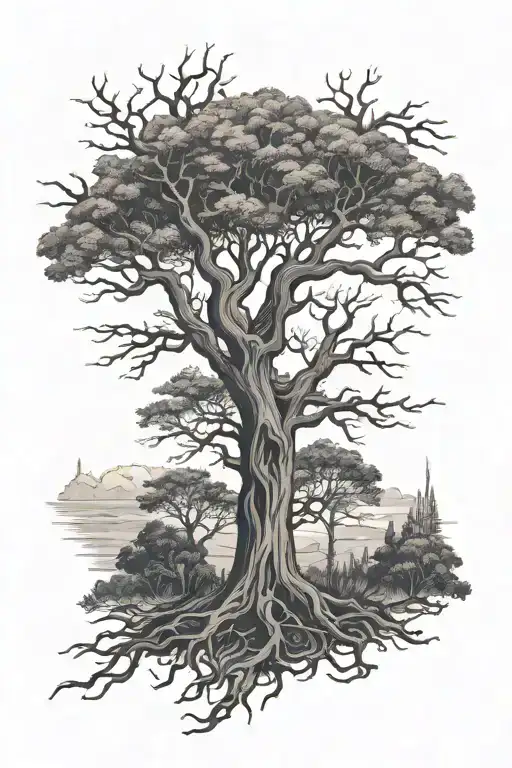 treaty oak revival album cover tattoo tattoo design idea