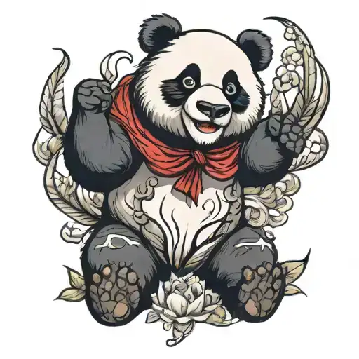 Celebrated Panda tattoo design tattoo design idea