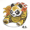 Yakuza Panda tattoo design tattoo design idea