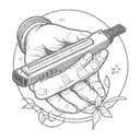 harmonica tattoo design idea