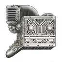 Colombian harmonica tattoo design idea