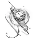 slingshot tattoo design idea