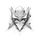 slingshot tattoo design idea