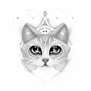 Appa like a ghost cat tattoo design idea