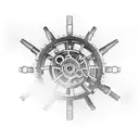 Steampunk-inspired gears and cogs tattoo design idea