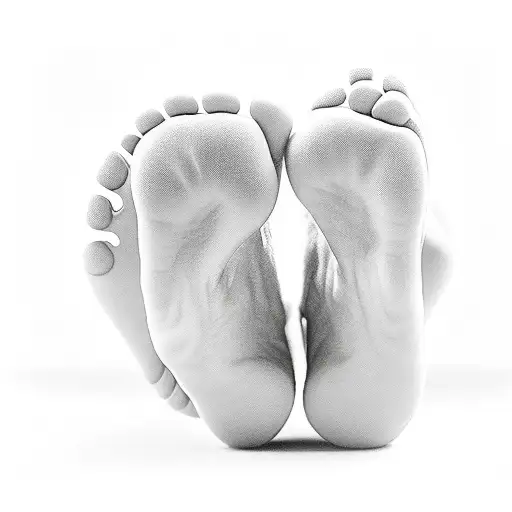 baby feet tattoo design idea