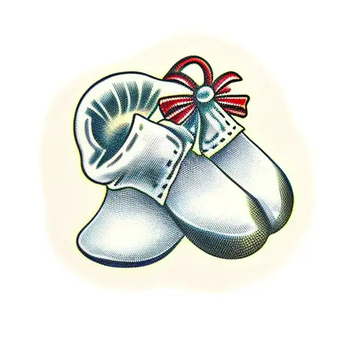 baby feet tattoo design idea