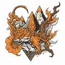 mount everest tattoo design idea