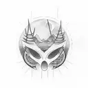 Sunset with Number 7 tattoo design idea