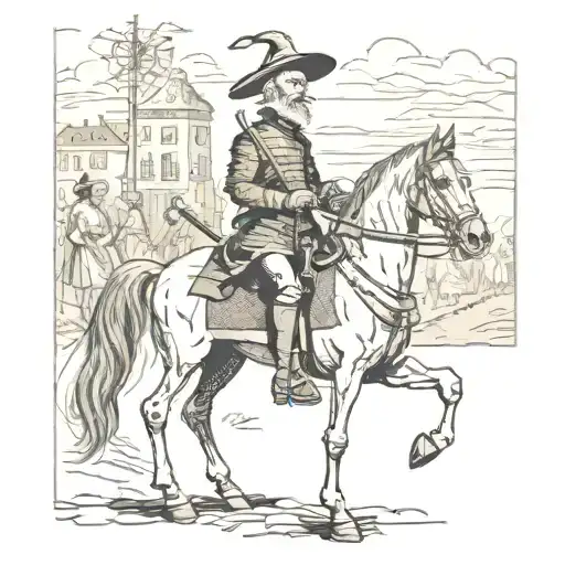 don quixote tattoo design idea