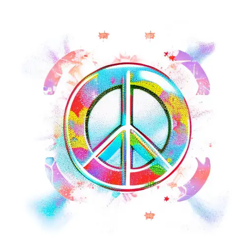 peace sign  tattoo design idea
