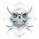 graph eyes tattoo design idea