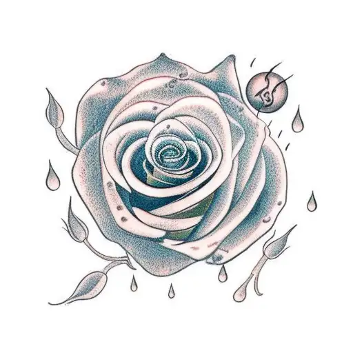 “To God I pray may April’s showers rain on her Forrest and grow the strength that started with one Rose.”  tattoo design idea