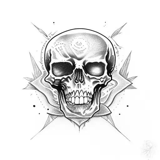 deathly hollows tattoo design idea