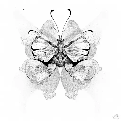 butterfly effect chaos theory tattoo design idea